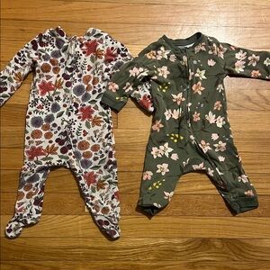 Old Navy Floral Kids Footies - Multicolor